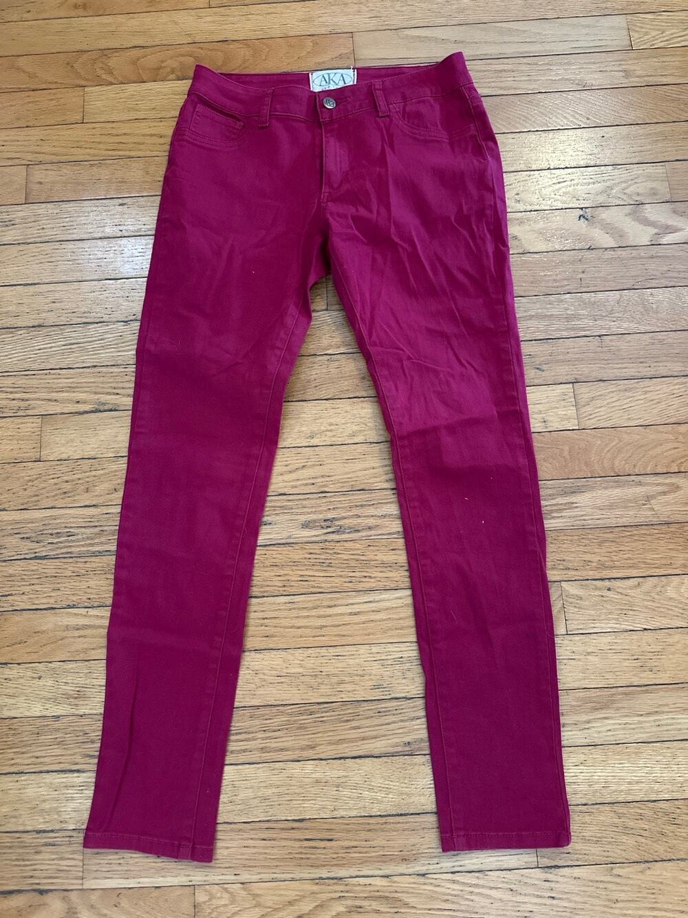 AKA New York Pink Skinny Jeans Women’s Size 29 Stretch Mid Rise Denim Pants